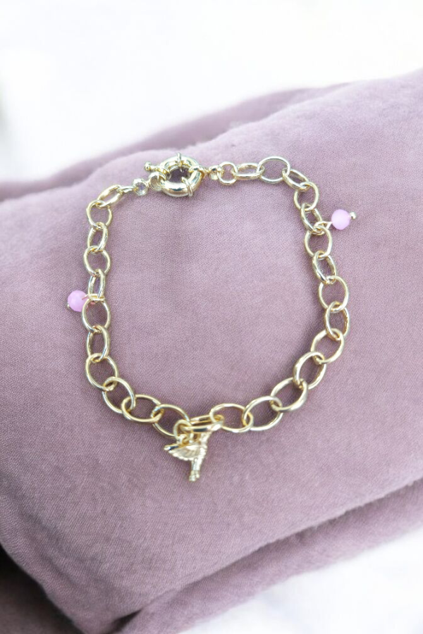 Pulsera baño de oro 18k